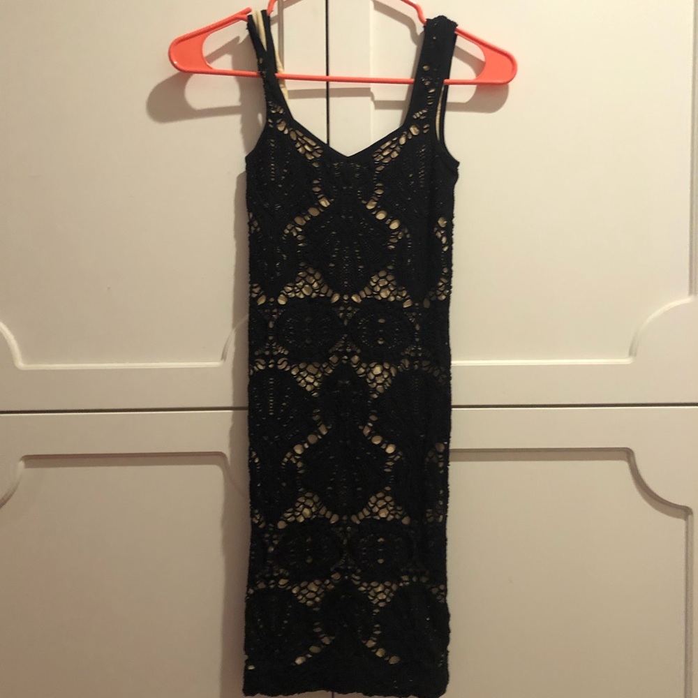 Intimately by Free People Black Lace Bodycon Dress - Picture 1 of 4